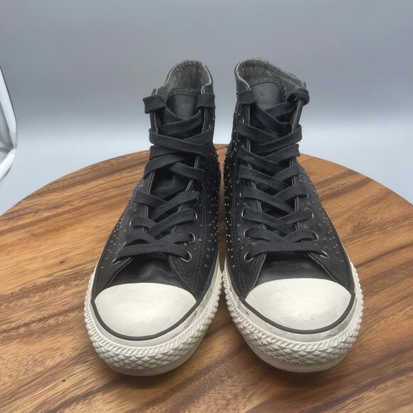 Converse All Stars CTAS John Varvatos Shoes Mens 7 Womens 9 Black Mini Stud RARE - Picture 2 of 8